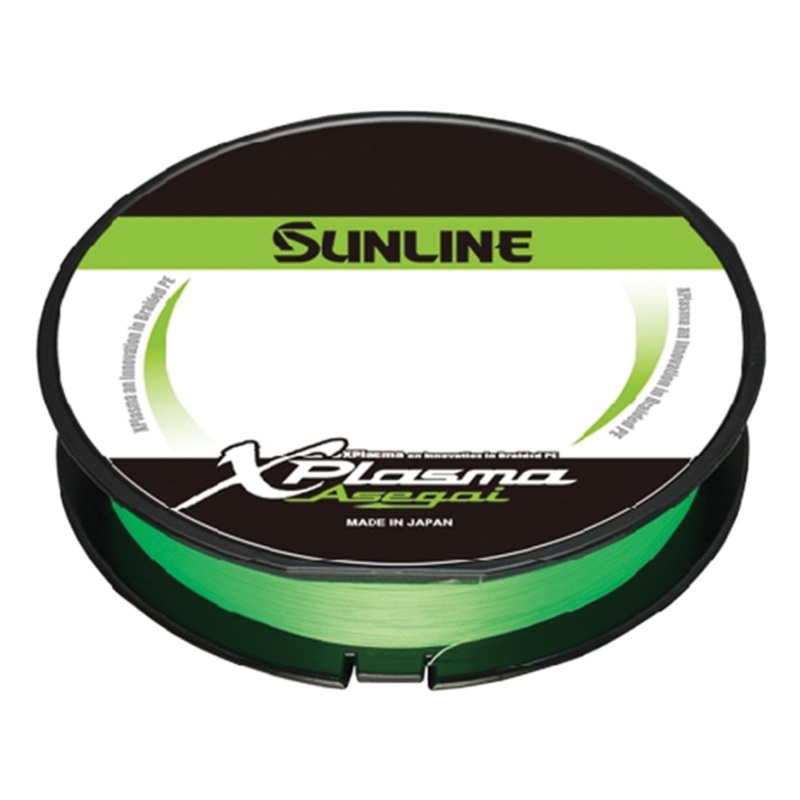 Sunline Xplasma Asegai|6 LB – 165yd|8 LB – 165yd|8 LB – 600yd|10 LB – 165yd|12 LB – 165yd|16 LB – 165yd|18 LB – 165yd|Light Green|Dark Green