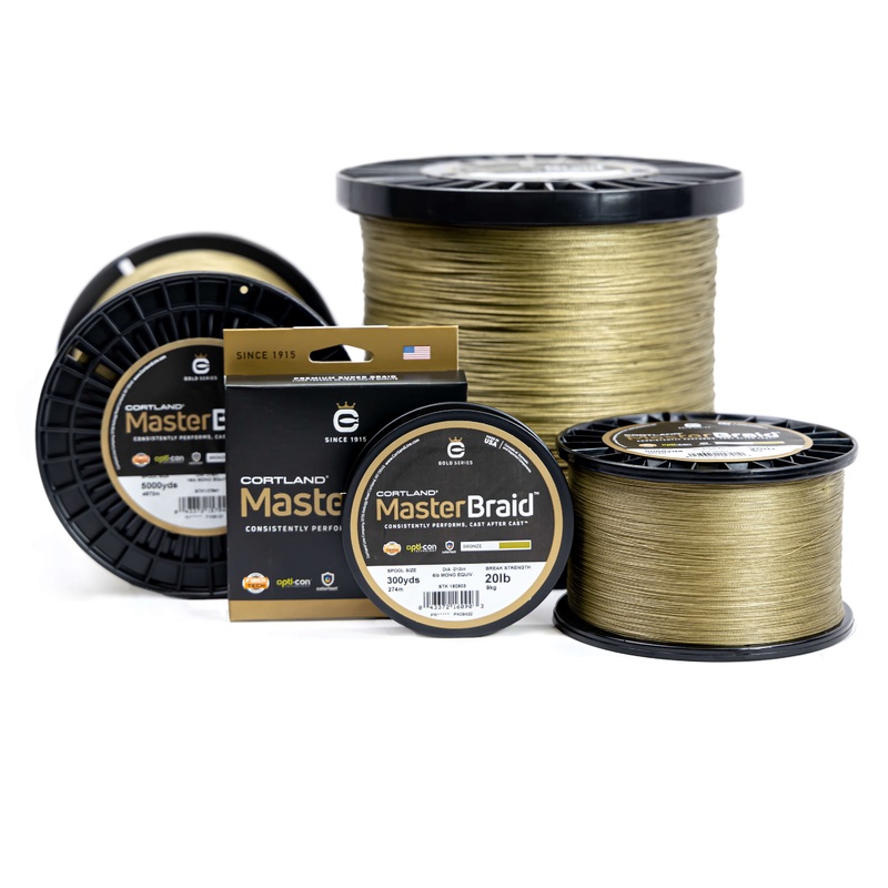 Cortland Masterbraid|5||8||10||15||20||30||50||80||100|150 Yards|1500 Yards|3500 Yards|300 Yards|200 Yards|5000 Yards|Bronze|Yellow|White|Blue