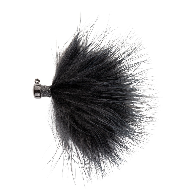 Northland Marabou Jig|1/16oz.|3/32oz.|1/8oz.|Black|Brown|Black Purple