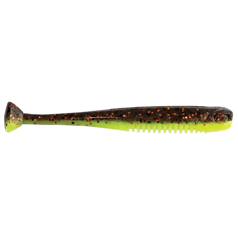 Z-Man Drop Kickerz|2.75″ (6 Pack)|3.5″ (5 Pack)|Coppertreuse|Bad Shad|Gussy’s Glimmer Blue|Smelt|Green Pumpkin Goby|The Deal|Twilight|Electric Shad|Green Pumpkin|Shiner