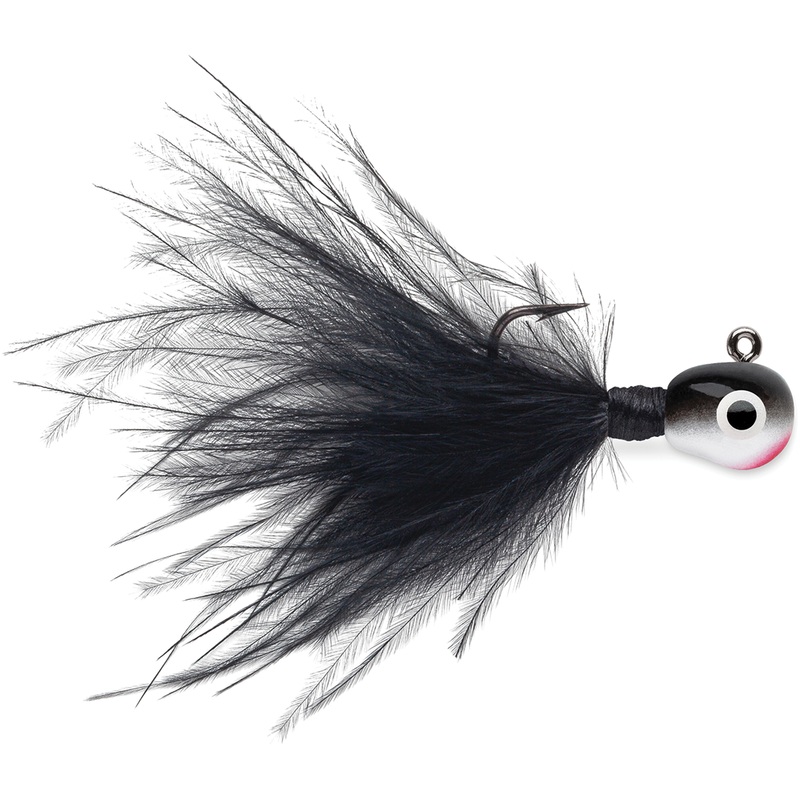 VMC Tungsten Roach Jig|1/64oz.|1/32oz.|1/16oz.|Black|Glow|Glow Chartreuse|Glow Juicy Lucy|Glow Metallic Rainbow|Glow Metallic Red|Glow Orange|Glow Pink