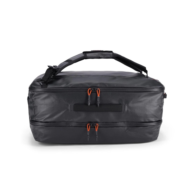 Simms Tailwind Duffel 50L|Black|Simms Orange