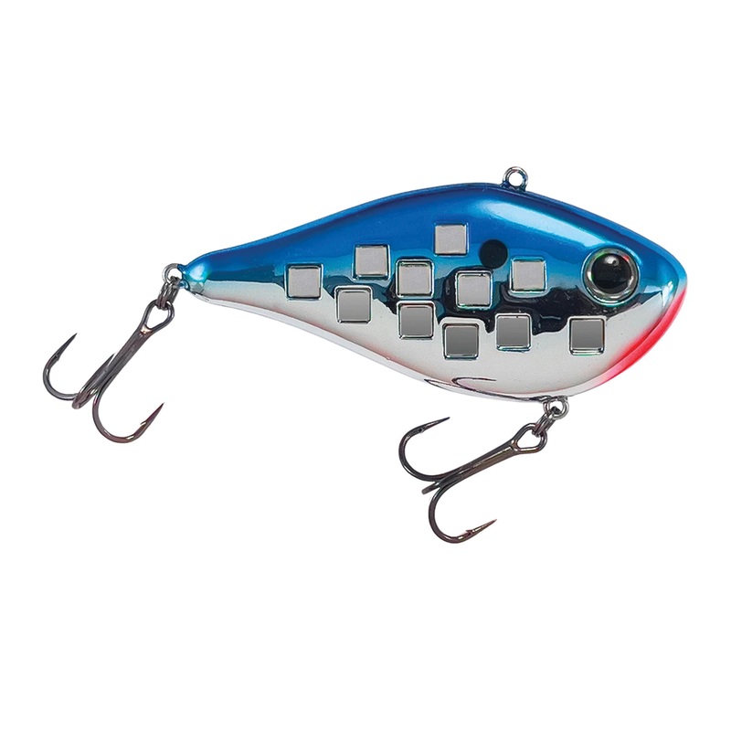 Reef Runner Flash Shad|Size 4 (3/16oz.)|Size 6 (1/2oz.)|Size 7 (3/4oz.)|Chrome Blue|Glow Wonderbread|Perch Tiger|Golden Boy|Purple Rain|Glow Bloody Nose|Glow Leo’s Lunch|Glow Pink Eye|Cheap Sunglasses|Grape Ape|Unforgiven|Candy Man|Peacock