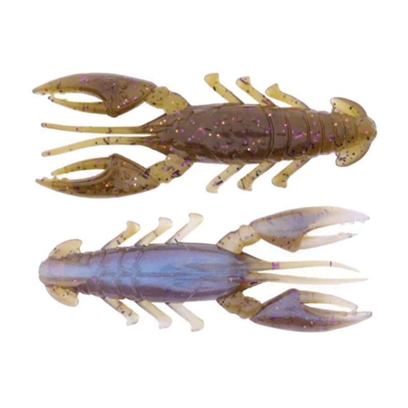 X-Zone Scented Stealth Craw|2.5″ (6pk)|309|Green Pumpkin Black Flake|Green Pumpkin Blue Flake|Tilapia|Grass Craw|Big Limit|Black Blue Flake|Black Blue Flake/Green Pumpkin Laminate