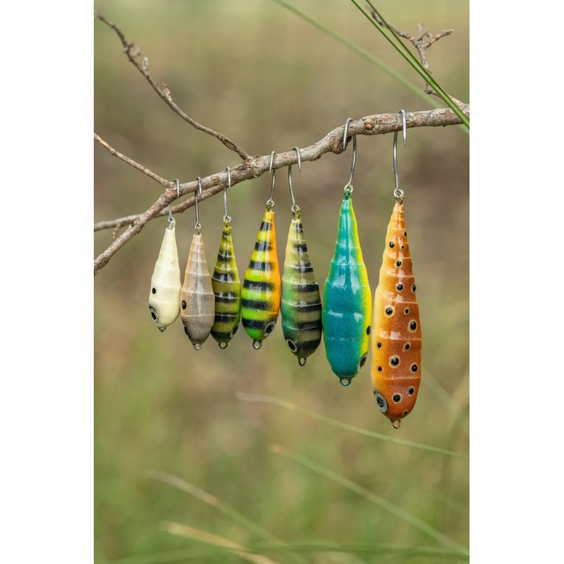 Fish Chase Flies Spiral Spook|65mm|90mm|Olive Frog|Brown Frog|Sunfish|Shad|Firetiger|Black Purple