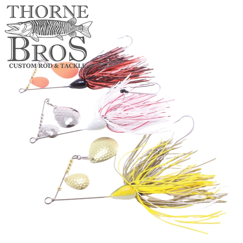CJ’S Small Tandem Silicone|Black/Orange|Black/Green|Black/Red-Nickel|Brown-Yellow/Orange Copper|Brown Orange|Firetiger|Red/Orange|Walleye/Perch Gold|White/Red Silver|Wild Shiner|Black Chartreuse|Pink/Pink