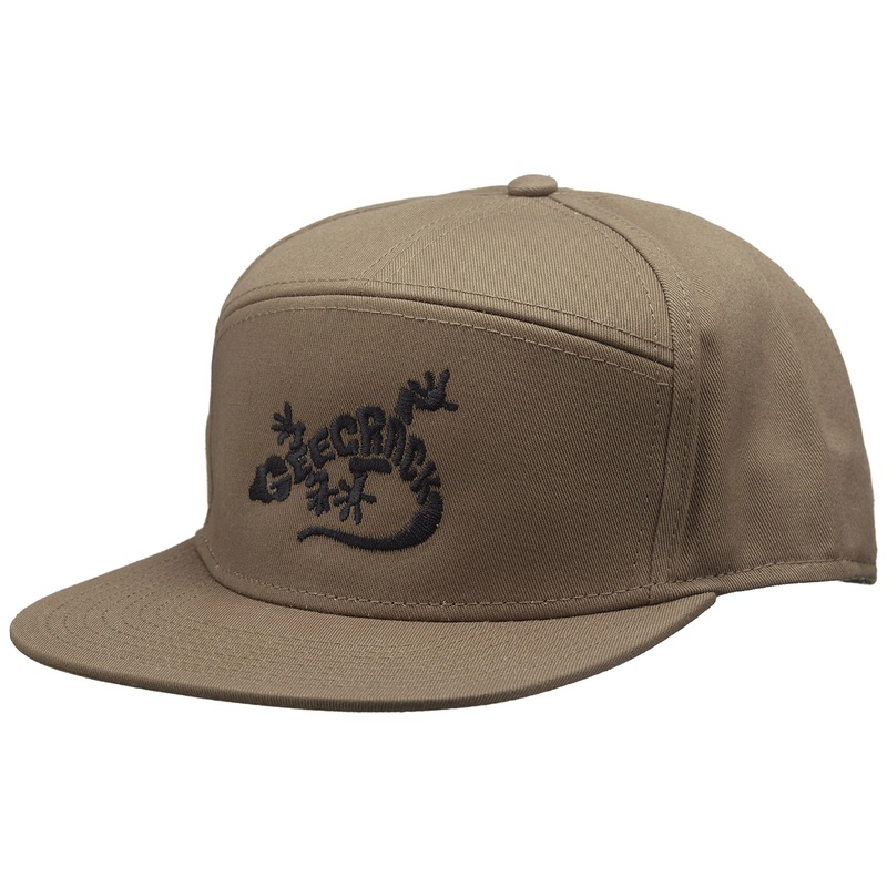 GeeCrack Lizard Logo Hat|Coyote Brown|Texas Orange
