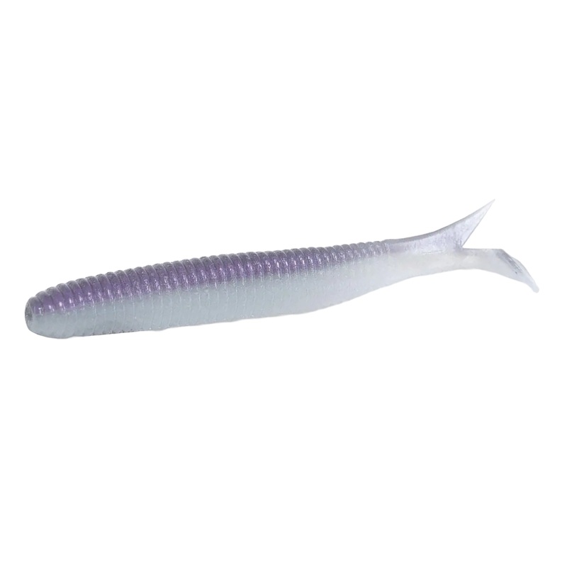 DRT Cramp Shad 4.5|4.5″ (5 Pack)|Hasu|Purple Winnie|Golden Shiner