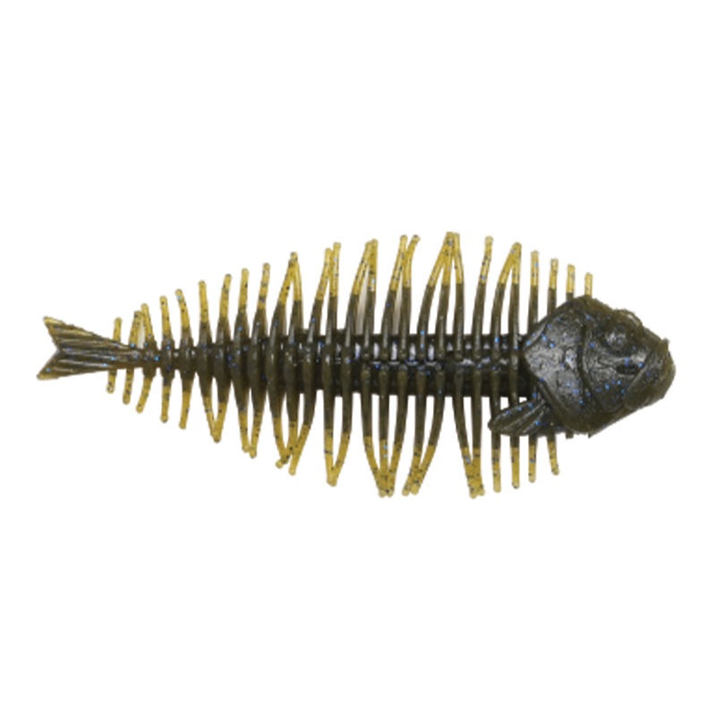 Dstyle Geelacanth|5.8″ (2 Pack)|4″ (3 Pack)|Green Pumpkin Blue Flake & Pepper|Guripan Fish|Under Bait|Invisible Bait|Living Bait|Scuppernong Blue Flake|Gill