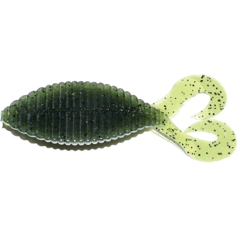 Hideup Stagger Wide Twintail|2.7″ (6 Pack)|3.3″ (5 Pack)|Watermelon Seed|Green Pumpkin|Shinikake Gill|Green Pumpkin Blue Flake