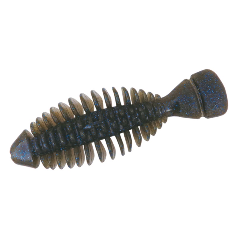 BottomUp Gimmy|2.4″ (6 Pack)|3.5″ (6 Pack)|4.5″ (4 Pack)|Dark Cinnamon Blue & Pepper|Bluegill|Green Pumpkin Pepper|Dark Gripum Neon Flake|Weed Shrimp|Gripum Chartreuse|Light Green Pumpkin|Gripum Pepper II|Black/Blue Flake