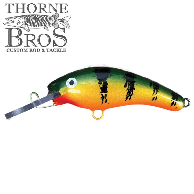 Blue Water Baits 5 K.O. Shad|Classic Perch|Hot Perch|White Belly Perch|Fluorescent Bluegill|Hot Black Sucker|Orange Belly Walleye|Mustard|Goldie|Brown Perch