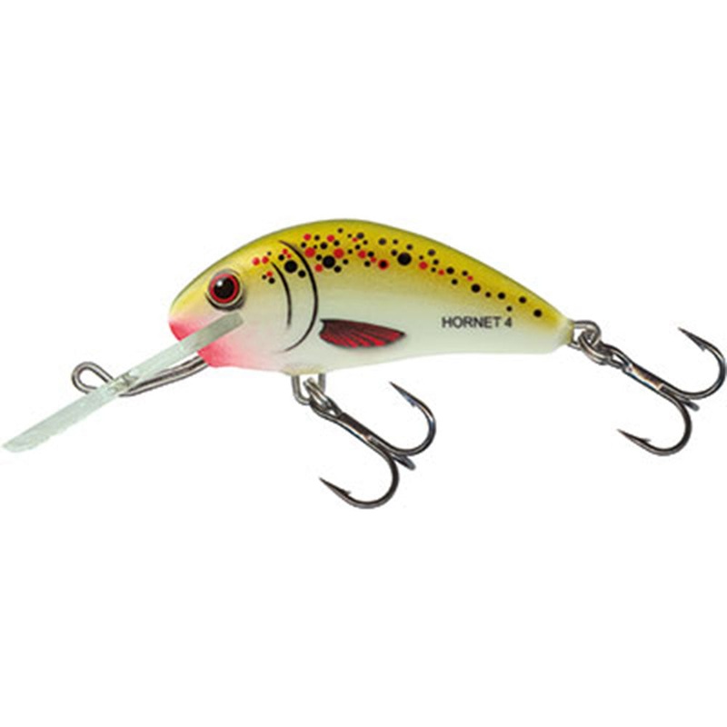Hornet 4 cm (Sinking)|Ayu|Beetle|Green Tiger|Holographic Grey Shiner|Holographic Oikawa|Holographic Super Bleak|Hot Perch|Olive Hot Spot|Pearl Shad|Trout|UV Purple