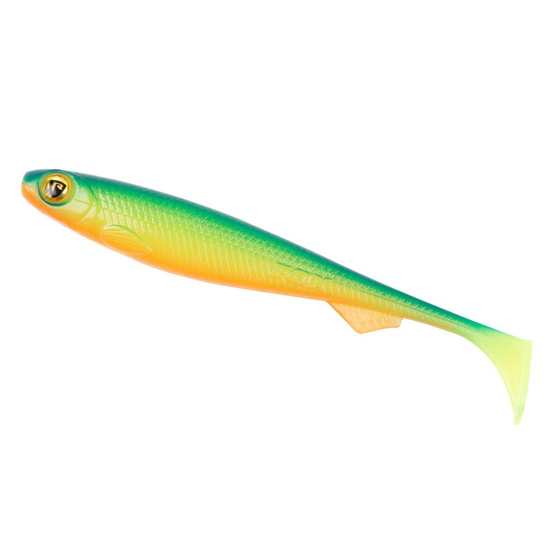 Slick Shad 13 cm|Blue Back UV|Blue Flash UV|Chartreuse Ayu|Dark Oil UV|Glitter Perch|Green Pumpkin UV|Hot Olive UV|Lemon Tiger|Motoroil UV|Pearl|Perch UV|Purple Rain UV|Silver Halo|Stickleback UV|Sundance UV|Tinsel|Wakasagi|Young Perch