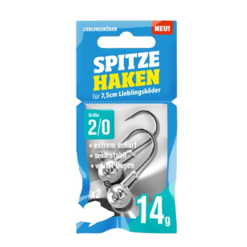 Spitze Haken 2/0|4.0 g|5.0 g|6.0 g|8.0 g|10.0 g|12.0 g|14.0 g|16.0 g|18.0 g|20.0 g|24.0 g