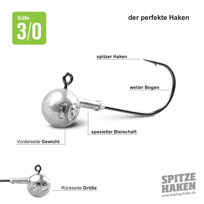 Spitze Haken 3/0|4.0 g|5.0 g|6.0 g|8.0 g|10.0 g|12.0 g|14.0 g|16.0 g|18.0 g|20.0 g|24.0 g