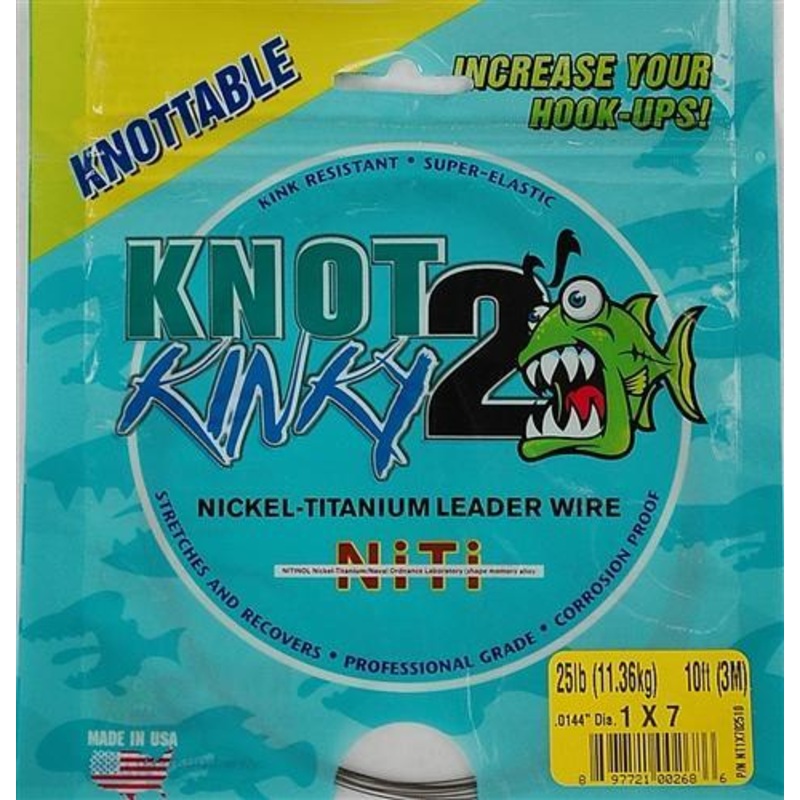 Knot 2 Kinky 1×7 Nickel-Titanium Leader / 3 m