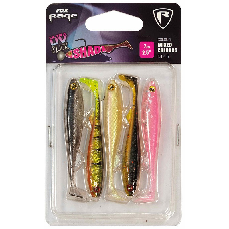 Slick Shad UV Mixed Colour Pack