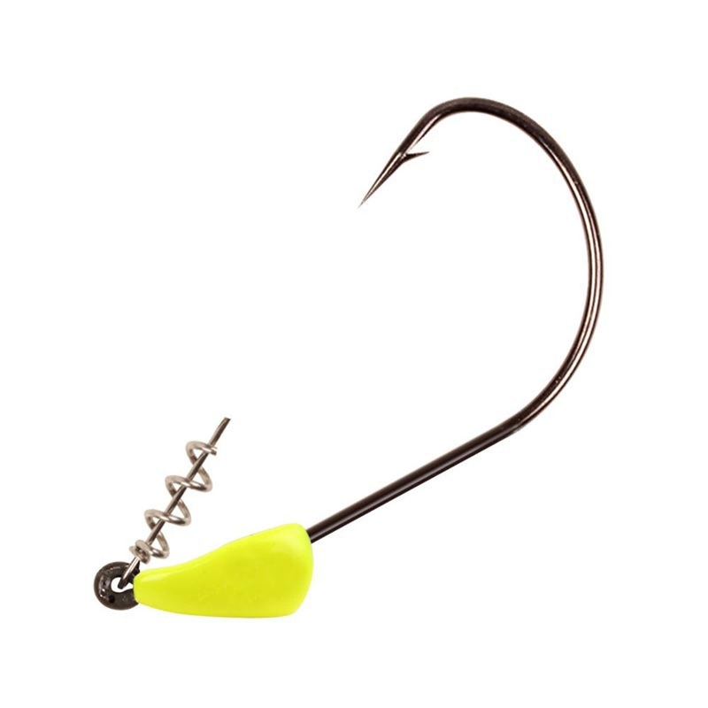 Triple S Head 20 g|3/0 Green Pumpkin|3/0 Hot Yellow