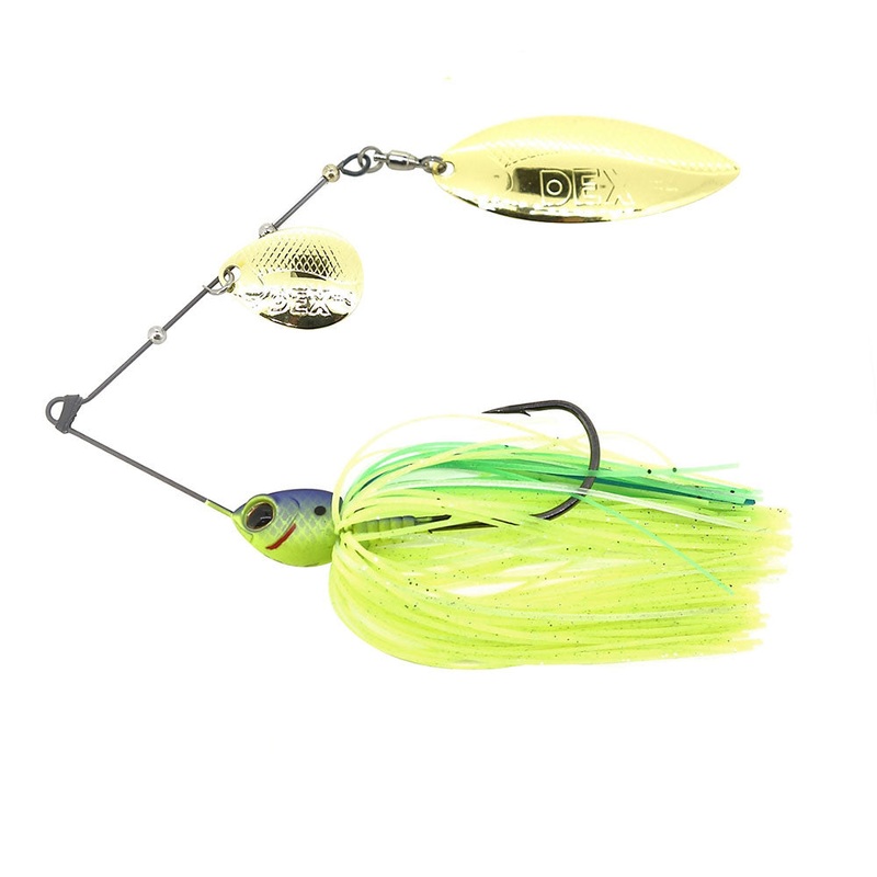 DEX Spinnerbait 14 g|Blue Back Chartreuse|Matt Kinkuro|RD Shad|Pearl White