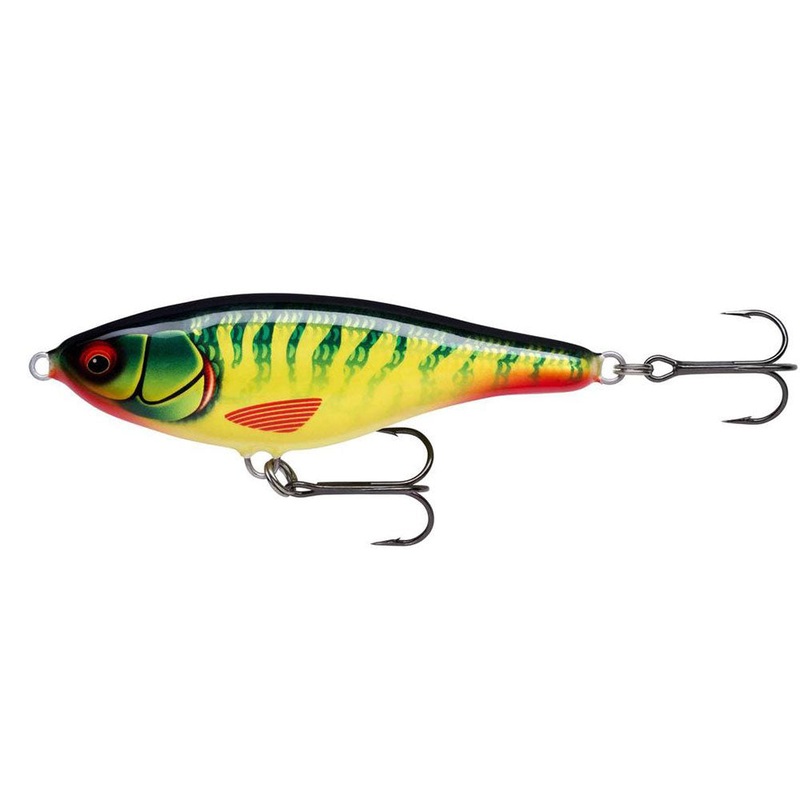 Twitchin’ Rap 12 cm|Hot Pike|Live Perch|Halloween|Classic Red-Black|Dark Draugr