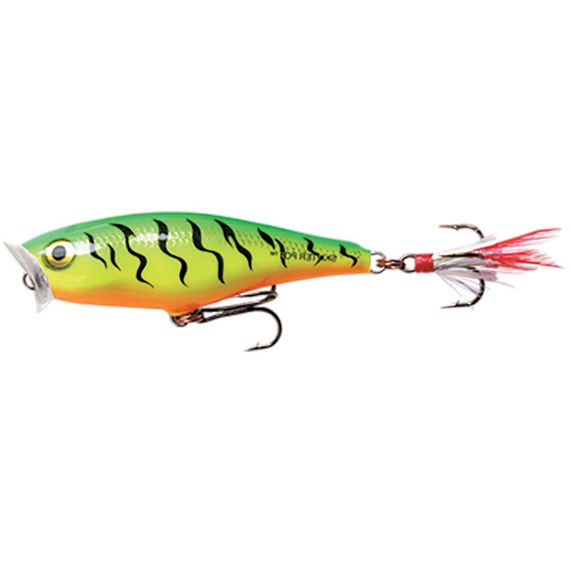 Skitter Pop 5 cm|Striped Grey Shiner|Firetiger|Frog|Live Field Mouse|Striped Hot Blue|Orange Frog