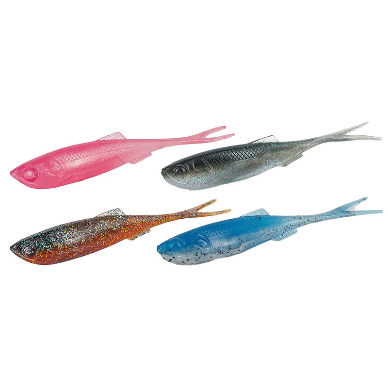 RT Fork Flex 4 (10 cm)|MP1|MP3|MP4|MP5|UV Clear Chart Multicolor Flake|Wakasagi
