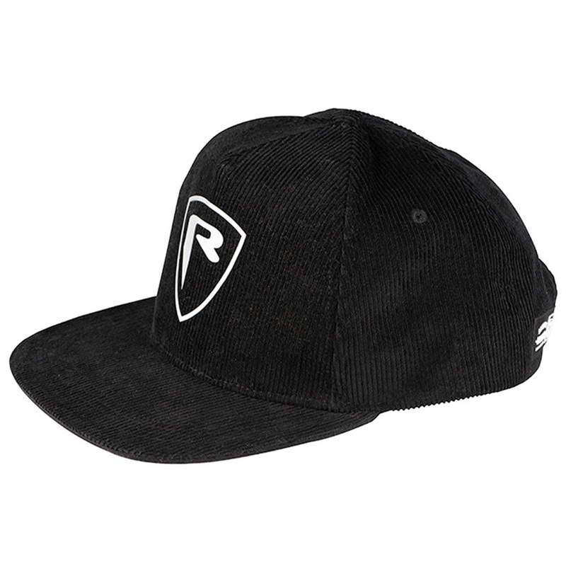 Cord Flat Peak Cap (Black)