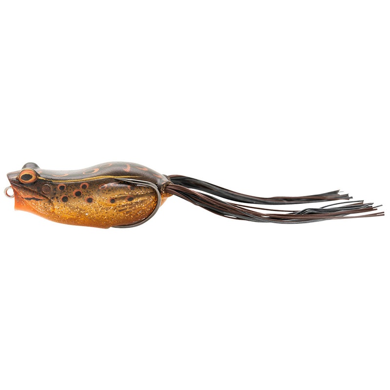 Hop Popper Frog 5,5 cm|Green Leopard|Black|Gill|Tan