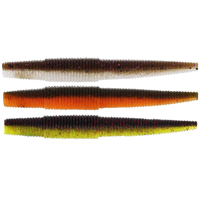 Ned Worm|7 cm|9 cm|11 cm|Clear Water Mix|Dark Water Mix|Black/Chartreuse|Glow AKO|Motoroil Pepper|Shiner|UV Craw|Watermelon Red