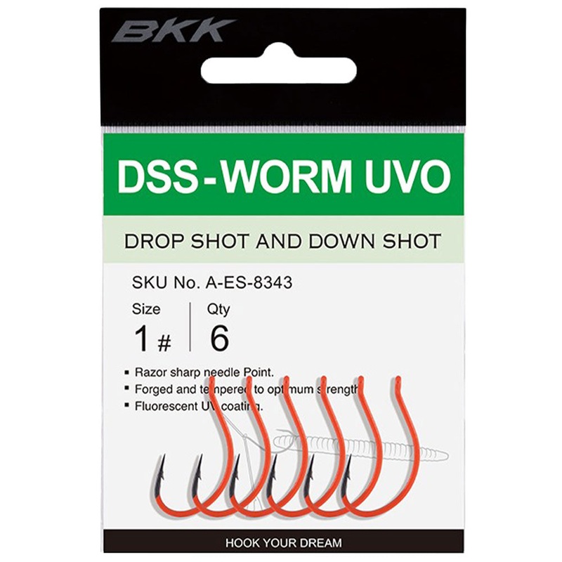 DSS-Worm UVO Hook||4||2||1|1/0|2/0
