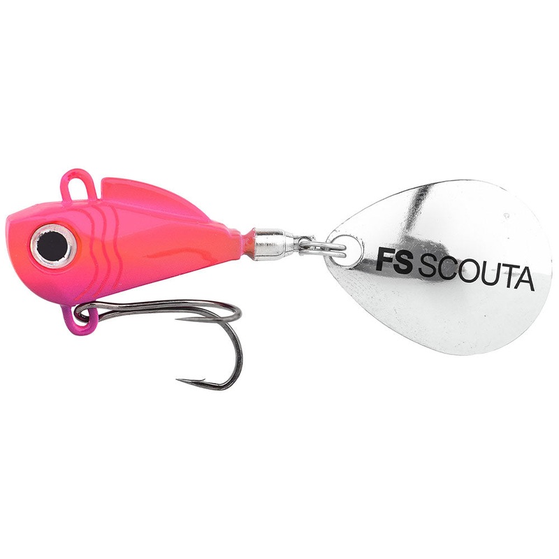 Freestyle Scouta Jig Spinner|10.0 g|6.0 g|UV Fire Dragon|UV Fire Tiger|UV Fluoro Pink|UV Red Head|UV Roach|UV Herring