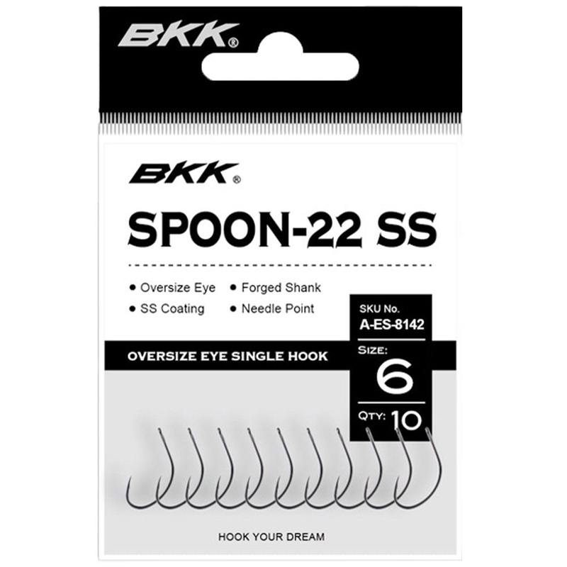 Spoon-22 SS Hook||6||4||2||1|1/0|2/0