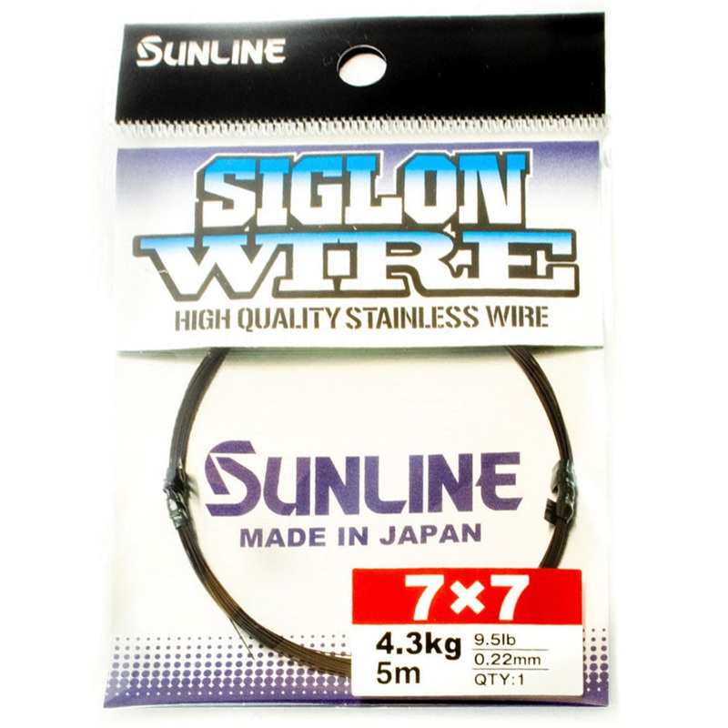 Siglon Wire 7×7 / 5 m|4.30 kg / 0.22 mm|6.30 kg / 0.27 mm|11.30 kg / 0.36 mm|17.60 kg / 0.45 mm|25.30 kg / 0.54 mm