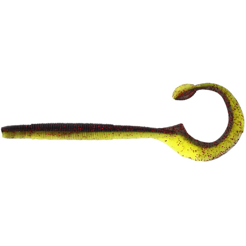 Ned Worm Curl|12.0 cm / 3.0 g|Black/Chartreuse|Clear Water Mix 7|Dark Water Mix 7|Magic Baitfish|Motoroil Pepper|Shiner|UV Craw|Watermelon Red