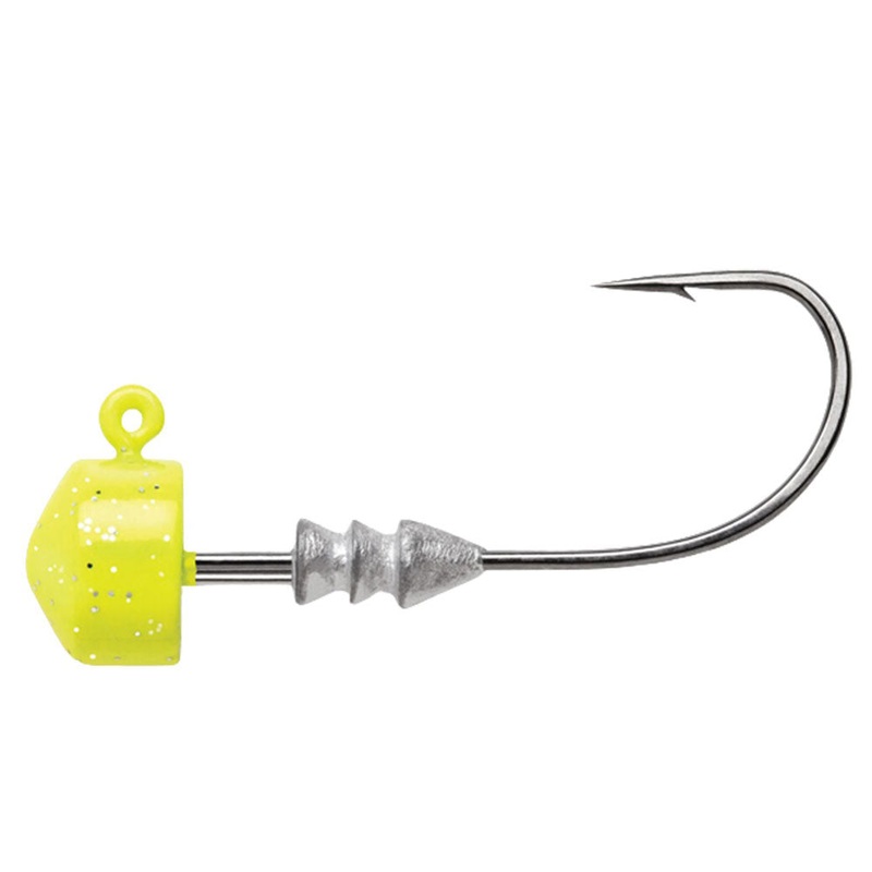 Ned Rig Jig / 1/0|2.0 g|3.5 g|5.3 g|7.0 g|Chartreuse|Green Pumpkin