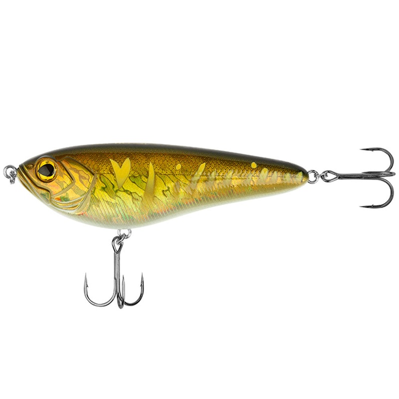 Yasei Javelin Jerk|11 cm / Sinking / 33.0 g|16 cm / Suspending / 98.5 g|16 cm / Sinking / 99.5 g|Brown Gold Tiger|Black|Fire Tiger|Pearl White|Perch|Pike|Wakasagi|Zander