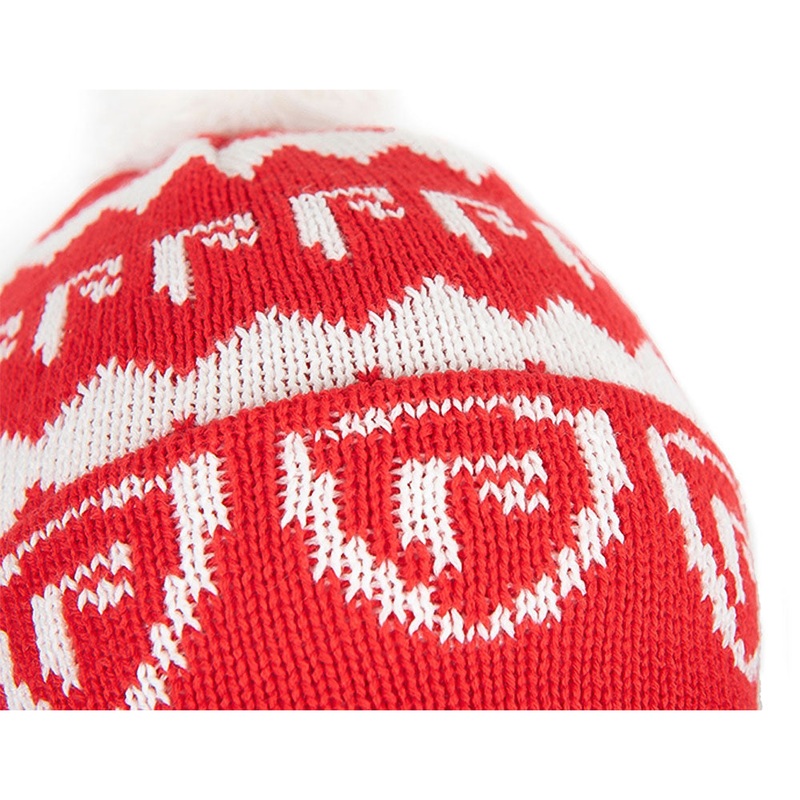 Bobble Hat (Red/ White)