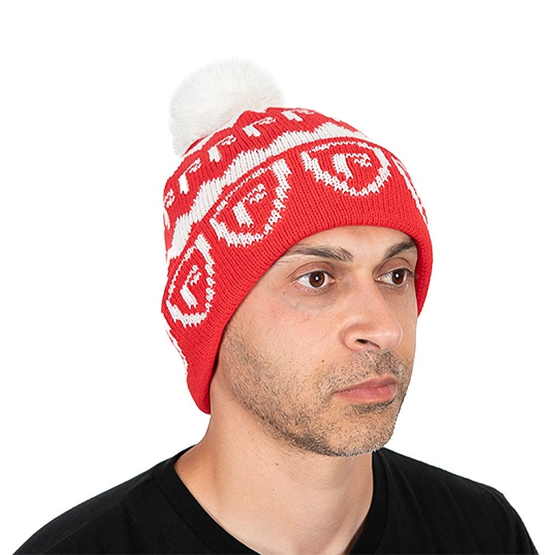 Bobble Hat (Red/ White)