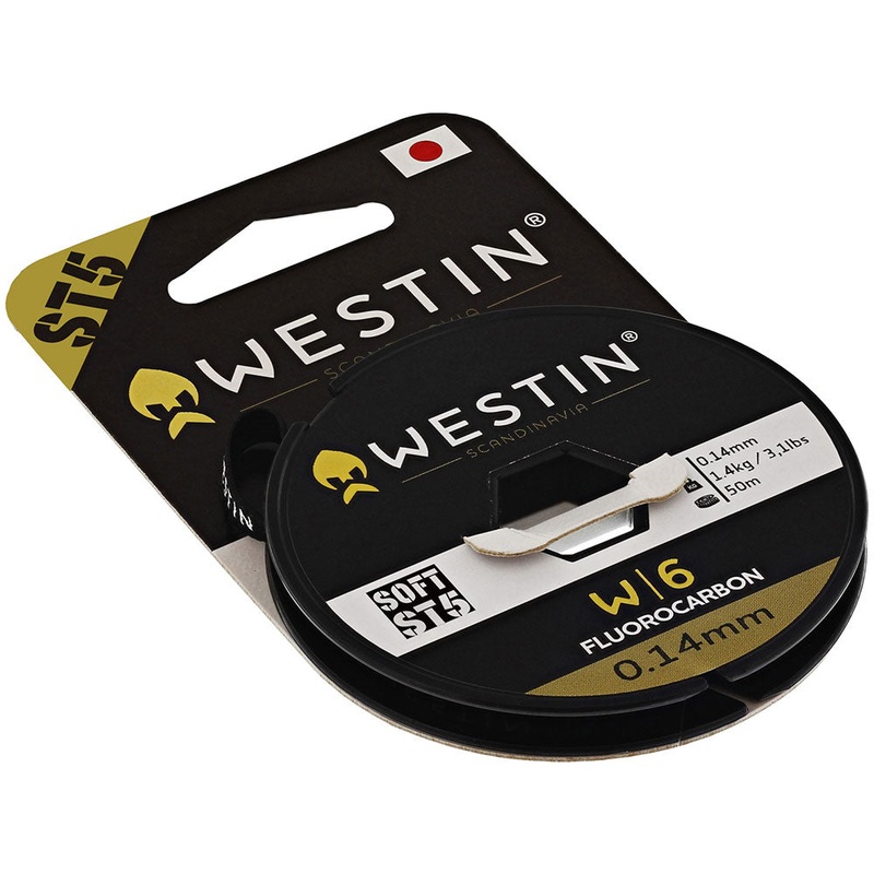 W6 ST5 Fluorocarbon (Clear)|3.2 kg / 0.219 mm|4.3 kg / 0.260 mm|5.9 kg / 0.300 mm|7.7 kg / 0.343 mm|9.2 kg / 0.380 mm|11.1 kg / 0.440 mm|16.6 kg / 0.520 mm|25.0 kg / 0.620 mm|45.1 kg / 0.920 mm|53.5 kg / 1.05 mm|62.0 kg / 1.20 mm