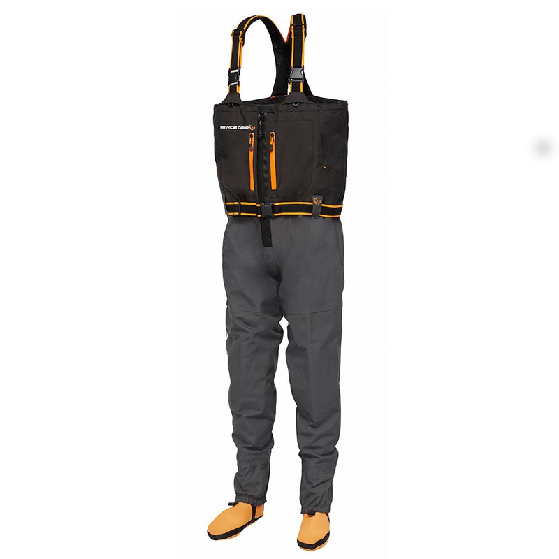 SG8 Chest Zip Wader (Grey Black)