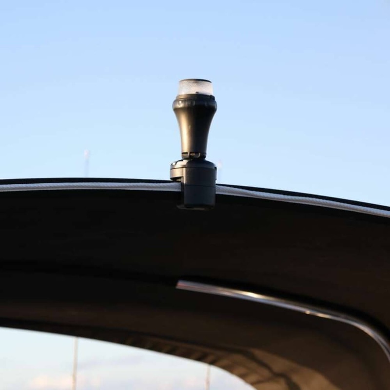 Bimini RailMount mit Licht|Schwarz