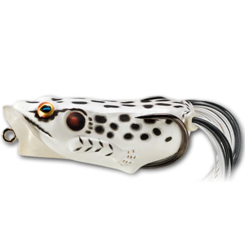 Hollow Body Frog Popper|Albino/White|Black/Black|Brown/Black|Emerald/Brown|Green/Yellow