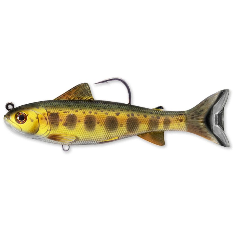 Trout (Parr) Swimbait|10 cm|13 cm|Gold/Olive|Silver/Olive
