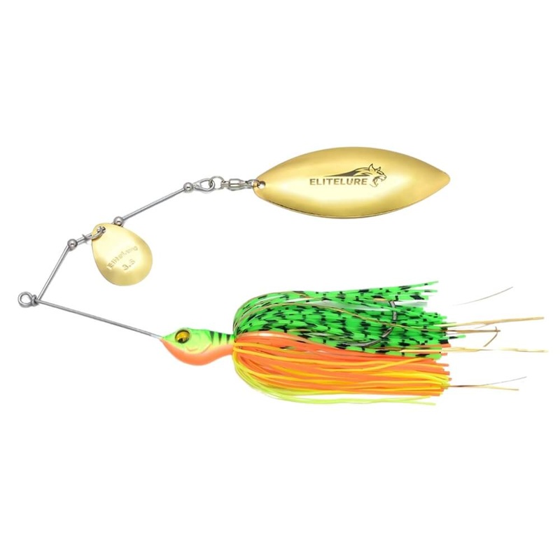 Tiger Pike Spinnerbait|Black Gold|Firetiger|Herring|Killer Gold|White Chartreuse
