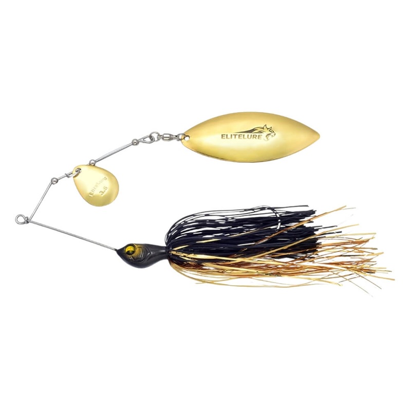 Tiger Pike Spinnerbait|Black Gold|Firetiger|Herring|Killer Gold|White Chartreuse