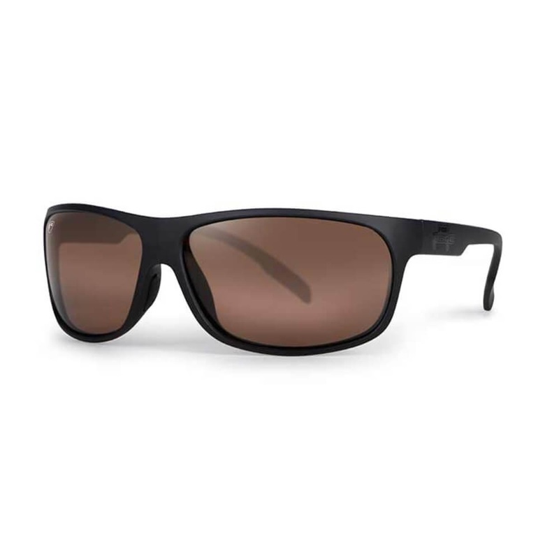 Matt Black Wrap Brown Lens Eyewear