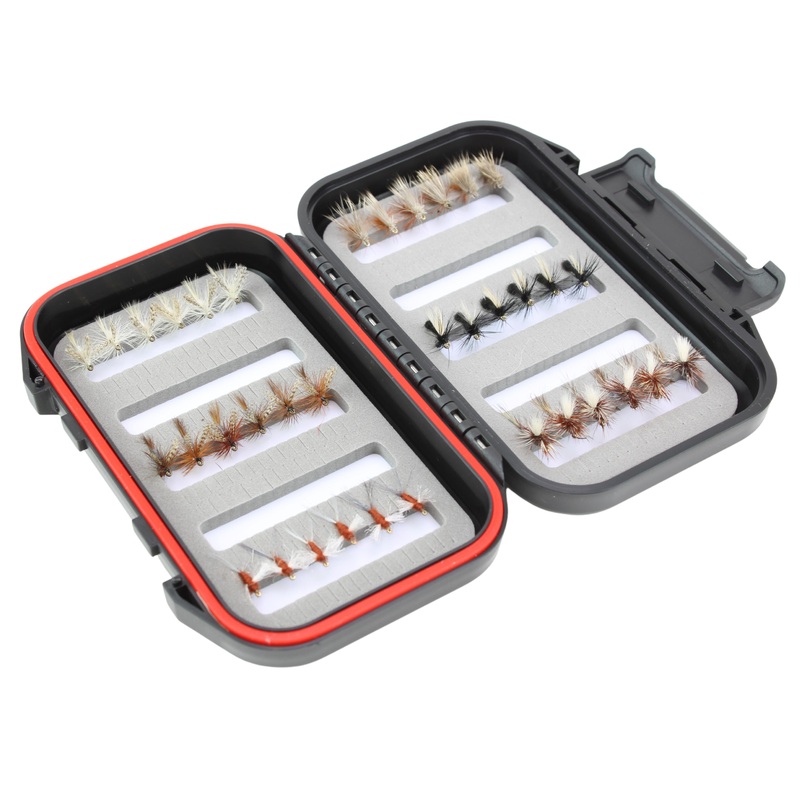 Dry Fly Assortment, 36 Dry Flies | Fly Box | Wild Water Fly Fishing