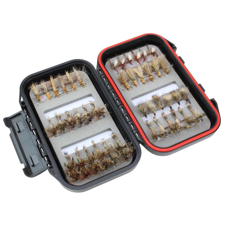Attractor/Trout Stimulator Fly Assortment, 42 Flies | Fly Box | Wild Water Fly Fishing