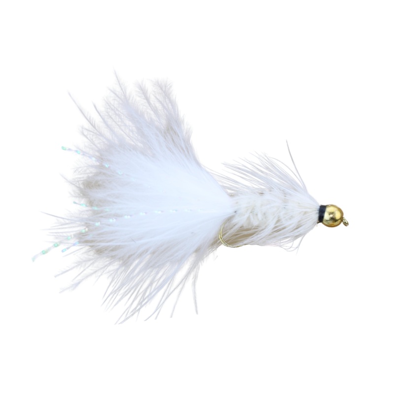 Bead Head White Wooly Bugger Fly Tying Material Kit, size 10 | Wild Water Fly Fishing